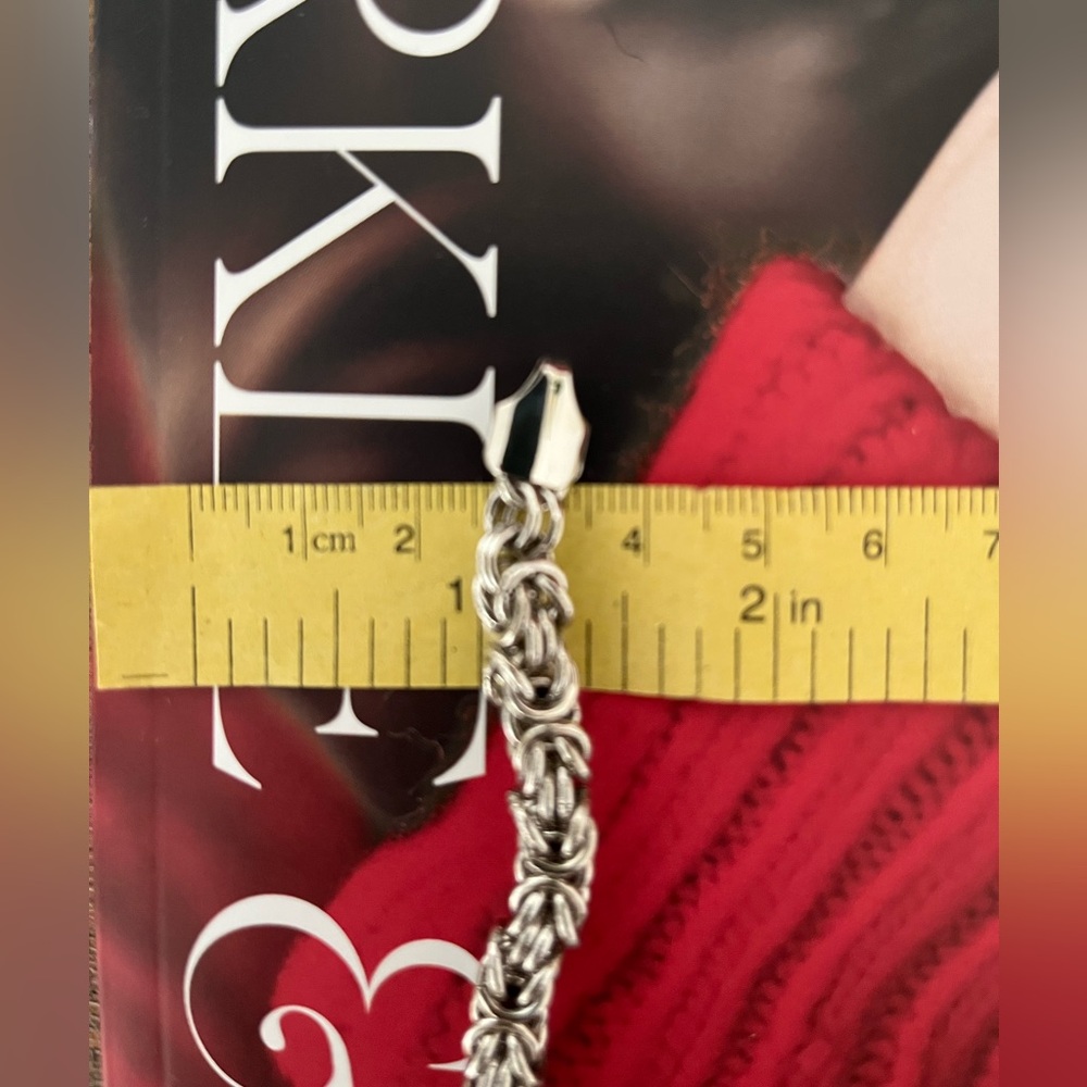 Solid 925 Italy Solid Sterling Silver Link Chain … - image 8